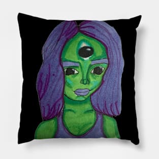 Alien woman Pillow