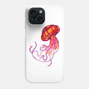 Red Jellyfish Phone Case