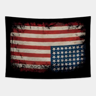 American Flag Distress Upside Down United States Usa Tapestry