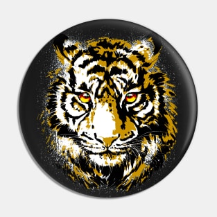 Cool Tiger Head - Realistic Tiger Eyes Pin