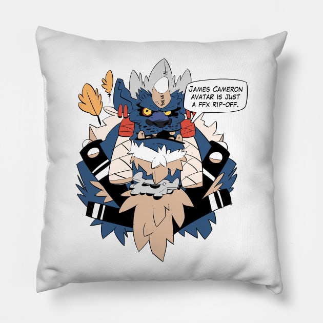 Sarcastic Kimahri 4 Pillow by galgard000