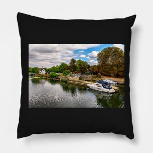 Moored By The Lock At Goring Pillow