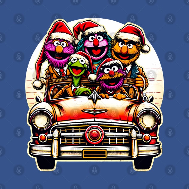 Muppets' Vintage Christmas Vacation T-Shirt by Klimek Prints