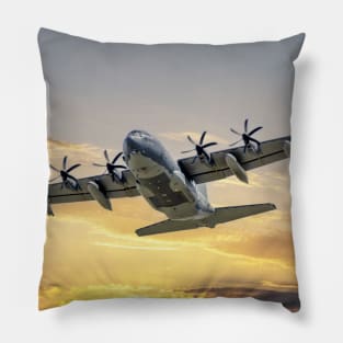 Lockheed Hercules Sunset Mission Pillow