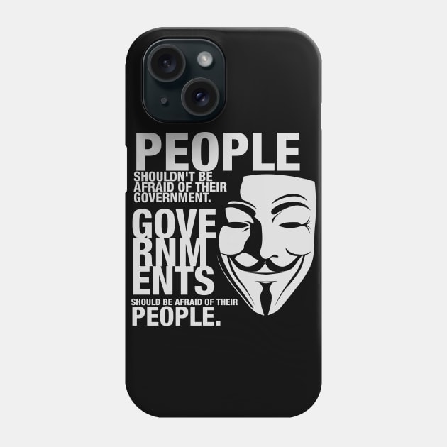 Anonymous Shirt Guy Fawkes Mask Phone Case by behanz