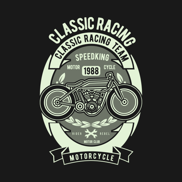 Classic Racing Team - Speed King by Wheezing Clothes