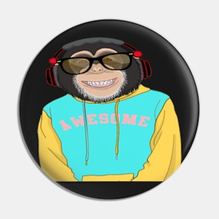 cool-monkey awesome design - Gifts Pin