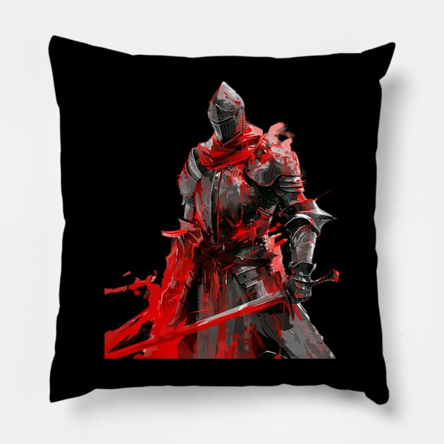 Praise the Sun, Confront the Dark Soul Pillow by Church Green