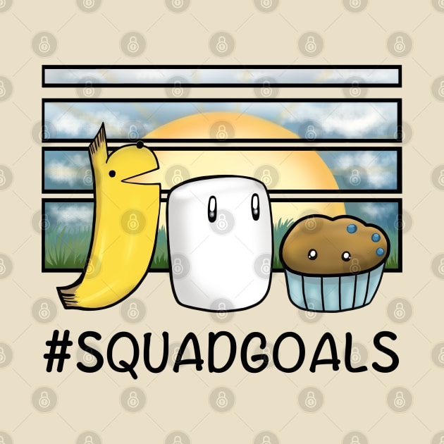 Squad Goals Black text for Light shirts by Jace and Marshi