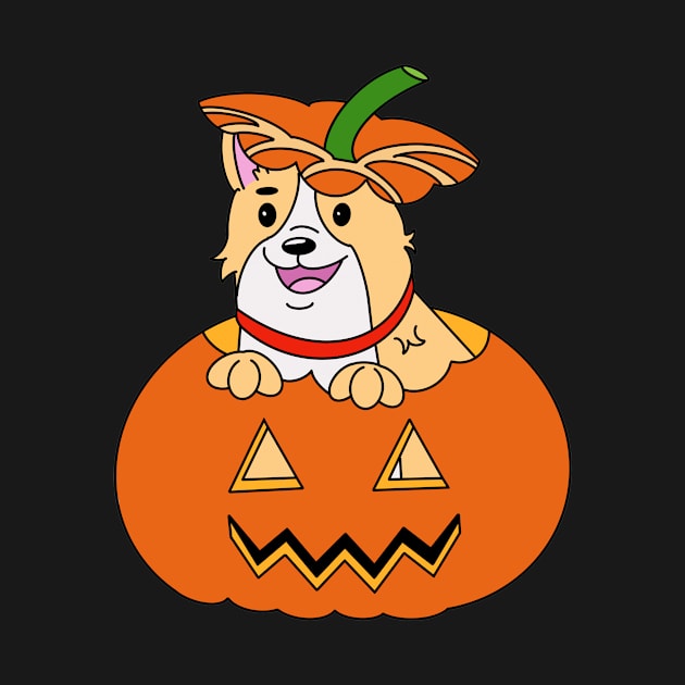 Happy Halloween Corgi Dog Lovers Novelty Gift by dwayne2000