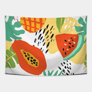 papaya pattern Tapestry