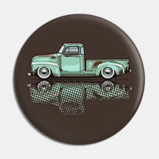 Light Green Vintage Truck Pin