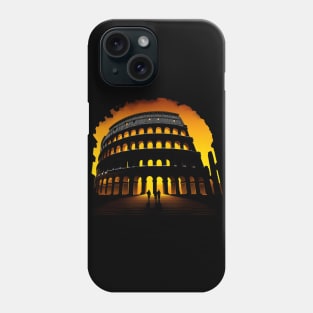 Colosseum  in the sunset Phone Case