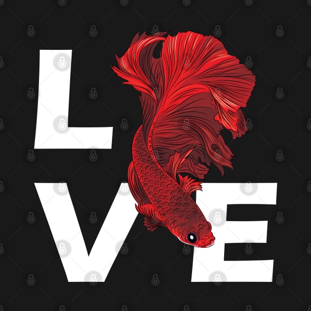 Betta Fish - Love by KC Happy Shop