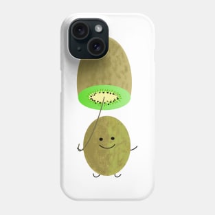 Funny kiwi vegans Phone Case