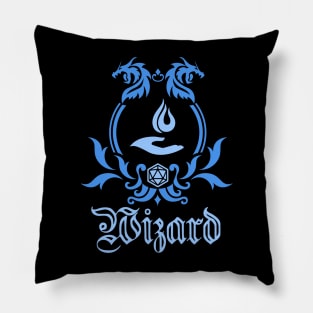 D&D Wizard Simple Class Emblem Pillow