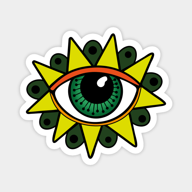 Eye Flower Magnet by majoihart