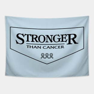 prostate cancer Awareness light blue ribbon Stronger Than Cancer Tapestry