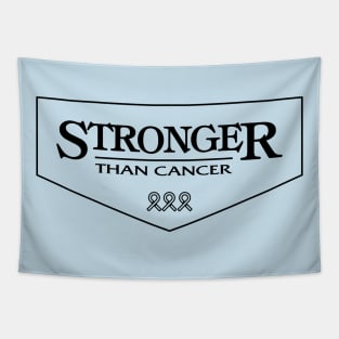 prostate cancer Awareness light blue ribbon Stronger Than Cancer Tapestry