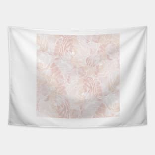 Carnation Outline Pattern in Pink Pastel Tapestry