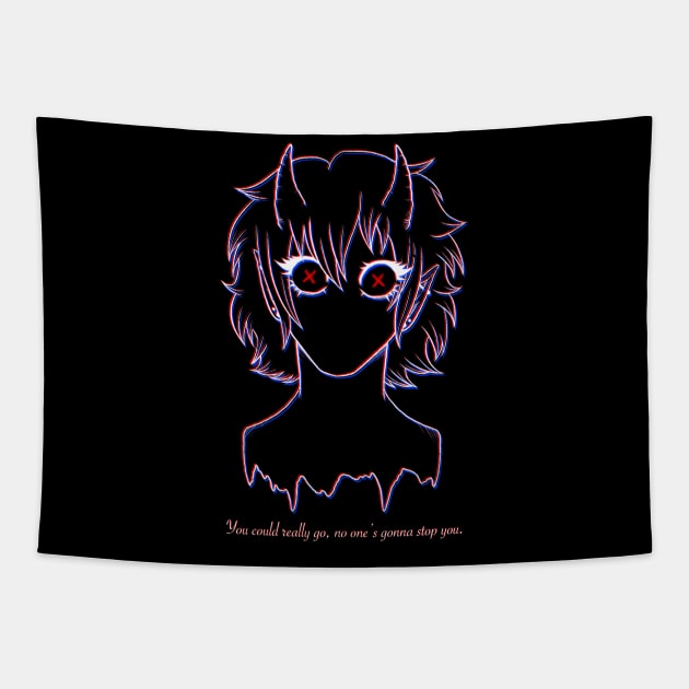 Some Edgy Trash (Ver. 1) Tapestry by Hazardous Demons