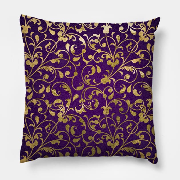 Arabic Gold pattern #16 Pillow by GreekTavern