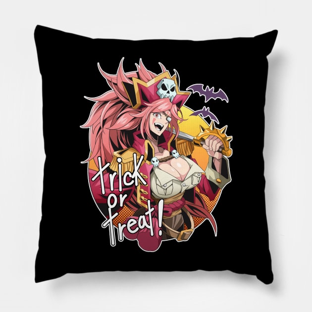 Baiken Guilty Gear Strive Pillow by 1001 Artwork