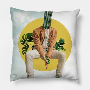 Simple world cactus Pillow