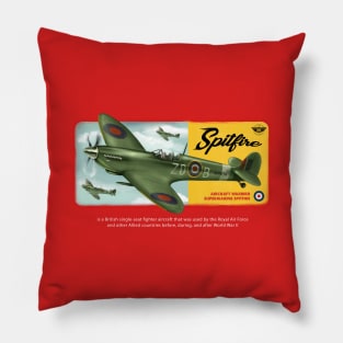 Airplane Supermarine Spitfire Pillow