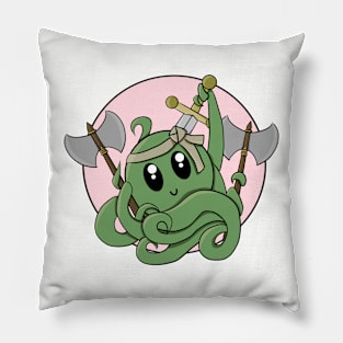 Octopus Barbarian - Dungeons and Dragons Pillow