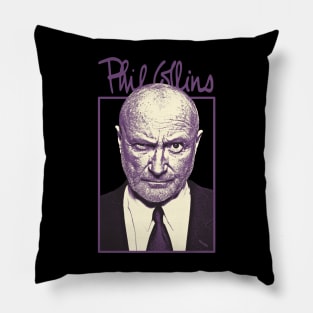 Phil Collins Genesis 1970s Pillow