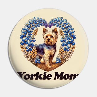 Texas Yorkie Mom Pin