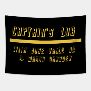 Captain's Log Final Frontier Logo Tapestry