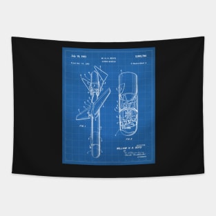 Cold War Military Missile Patent - Army Veteran Military Enthusiast Art - Blueprint Tapestry