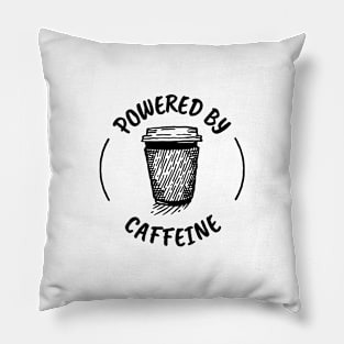 Powered By Caffeine Pillow