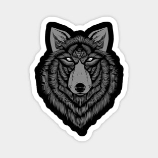 Vlone Wolf (white eyes) Magnet