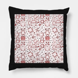 Friends in Rhubarb Pillow