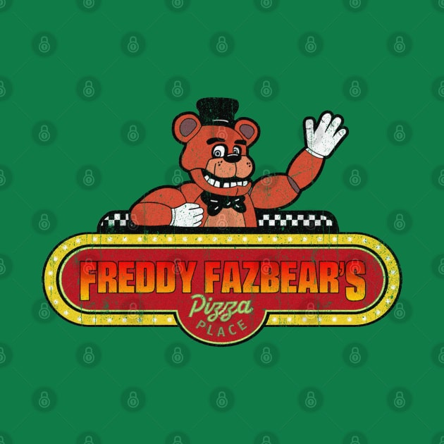 Freddy Fazbear's Pizza Place Vintage by Ilustra Zee Art