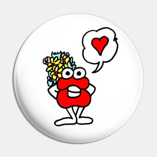 Love You Bouquet Pin