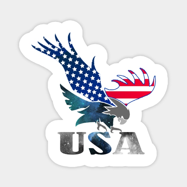 United states of america Magnet by Creation Cartoon