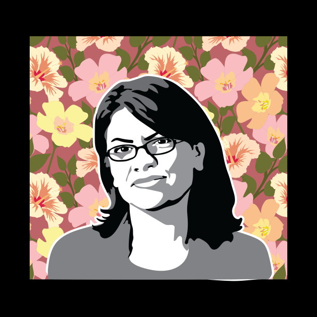 Rashida Tlaib Floral by FemCards