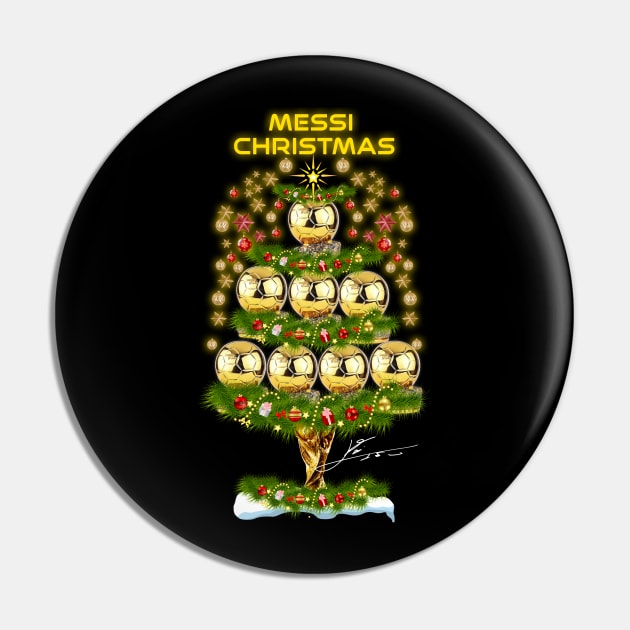 Funny Christmas Messi Christmas Tree 8 Ball D’or Pin by Chea Shepherd