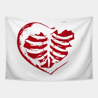 Ribs in heart Tapestry