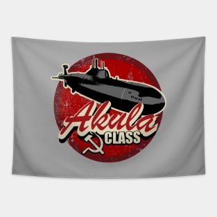 Akula Class Submarine (distressed) Tapestry