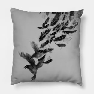 Angel black bird falling RIP Justice Pillow