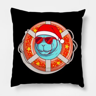 manatee christmas Pillow