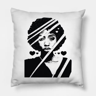 Afro love Pillow