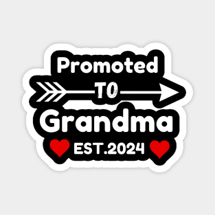 Promoted to grandma est. 2024 Magnet