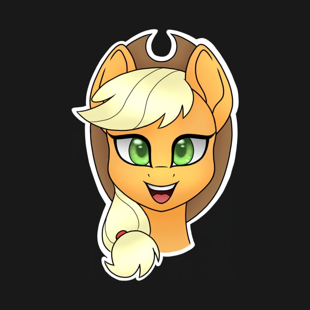 Applejack Headshot by Lyvewyre Studios