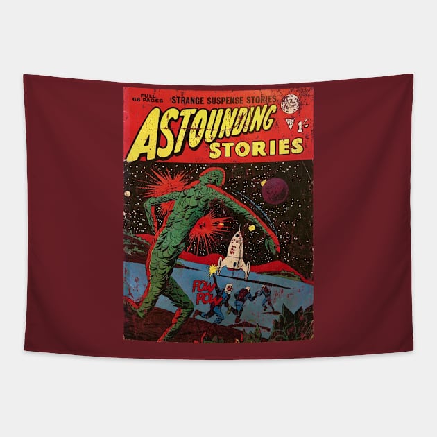 Astounding Stories Tapestry by MindsparkCreative